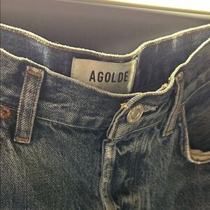 Agolde Classic Indigo Jean Shorts